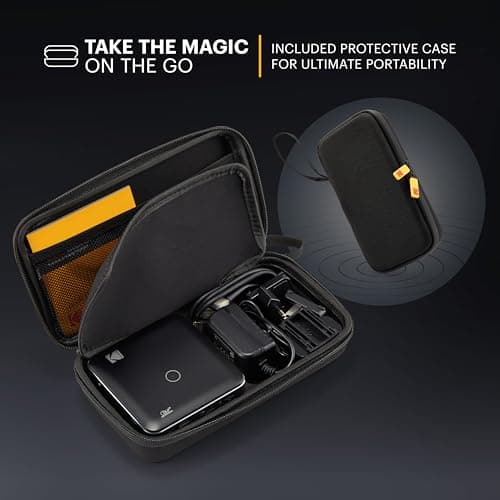Kodak Luma 150 Wireless Mini Pico Projector Black – DLP, Supports 1080p, Built-in Speaker & Rechargeable Battery, HDMI/USB/microSD, Travel Case Included 4