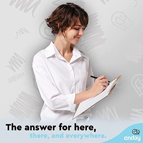 Clipboard Wood with Sturdy Stainless Steel Spring Clip, High Capacity Legal Size Hardboard Clip Board for Classroom Office Nursing Writing Board w/Low Profile Clip, School Supplies 2 PK - by Enday 6