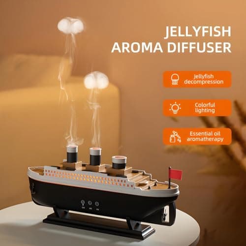 Diffuser for Essential Oil,300ML Essential Oil Diffuser: Aroma Diffuser with Cool Mist Humidifier 7 Colors LED Night Light for Hotel Spa Yoga Room - Humidifiers for Bedroom for Home Relaxation 7