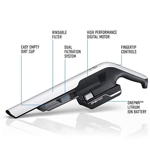Hoover ONEPWR DustChaser Handheld Vacuum Cleaner, Powerful Suction, Lightweight and Cordless, HEPA Media Filtration, Includes Multi-Surface Tool Kit, Portable Vacuum Cleaner 7