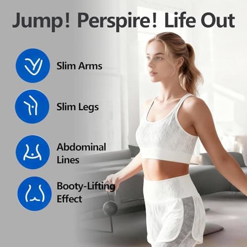 Smart Jump Rope,Cordless Jump Rope with LCD Display Counter,APP Data Analysis,Cordless Ball Counterweight Skipping Rope,Suitable for Women, Men, all Age Groups Adjustable Skipping Rope (Black) 5