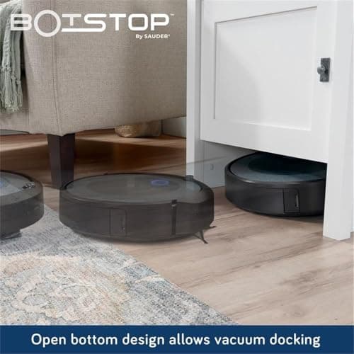 Sauder Homeplus Robot Vacuum Storage Side Table End Table Cabinet for Living Room, Bedroom, in Soft White 5