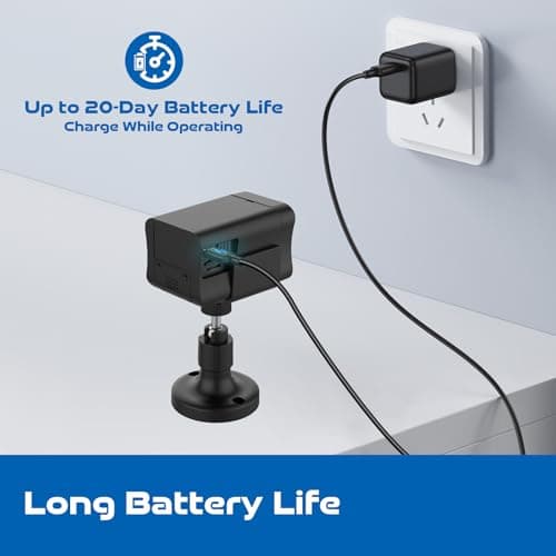 No WiFi Security Camera, 4G LTE Cellular Security Camera Indoor Wireless with Magnetic Bracket, 4G SIM Card, Dual Lens, 6X Hybrid Zoom, 20 Day Standby Battery, 2K Night Vision, PIR Motion Detection 6