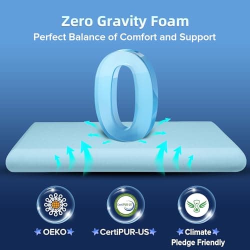 Ultra Thin Flat Pillows for Sleeping,Cooling Slim Memory Foam Pillow 2.75 in Height Ultra Thin Pillow,Low Profile Sleeper Pillows for Stomach Sleeper for Neck and Back Support Stomach Sleeping Pillow 8