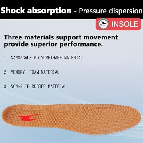 Shoe Insoles, Comfort Thin Lightweight Shock Absorption and Cushion Shoe Insole, Best Insoles for Men and Women for Everyday Use (Yellow, XL:(Men10-11/Women11-12)) 7