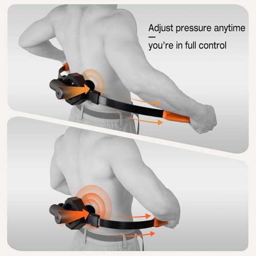 GREENTEC Massage Gun Holder for Hard to Reach Areas. Relieve Muscle Pain in Shoulders, Upper Back, Lower Back, Legs. Compatible with Most Massage Guns. Unlock Full Body, Deep Tissue Relief 6