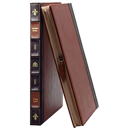 MOSISO Laptop Sleeve Case Compatible with MacBook Air 13 inch M4 A3240 M3 A3113 M2 A2681 M1 A2337 A2179 A1932 2025-2018/Pro 13 inch M2 M1 2025-2016, PU Leather Vintage Portfolio Cover, Brown 5