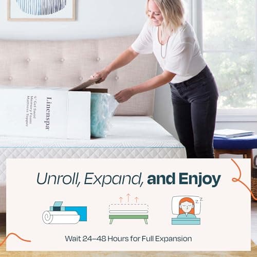 Linenspa 3 Inch Swirl Gel Memory Foam Mattress Topper, Twin Size – Cooling Gel Infused, Ventilation Holes – Pressure Relieving Bed Topper – CertiPUR Certified 6