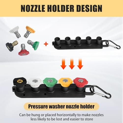 Pressure Washer Spray Gun, for Ryobi Pressure Washer Gun, with Jet Wand and 5 Spray Nozzles 5