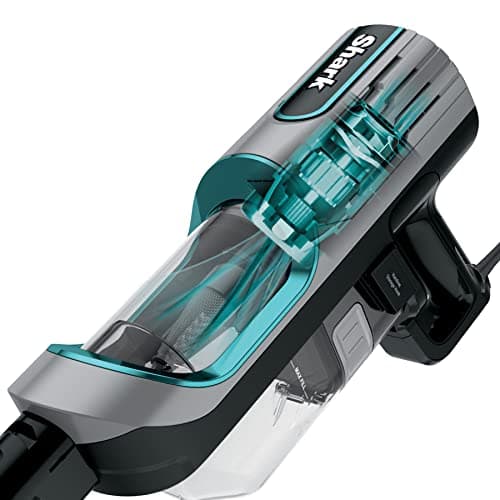 SHARK Ultralight Corded Handheld Vacuum with Self-Cleaning Power Brush & Crevice Tool, Hypervelocity Suction & Removable Dust Cup, Perfect for Pets, Teal, 0.35 Qt (Renewed) 8