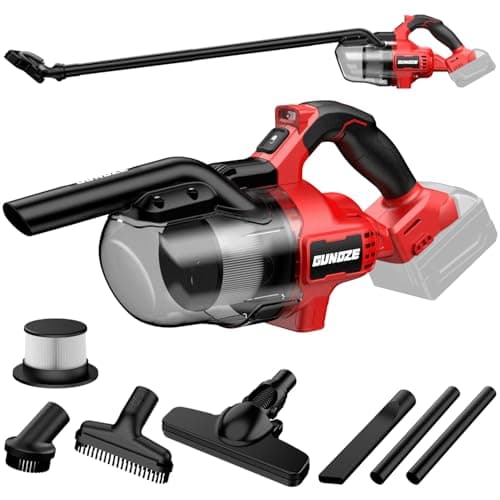 Cordless Vacuum for Milwaukee M18 Battery, 5 in 1 Handheld Electric Vacuum Cleaner with 500W Powerful Motor, 46 CFM Portable Hand Vacuum with 2 Filtration HEPA for Home, Floor, Carpet, Car (Tool Only)