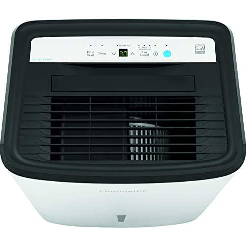 Frigidaire 50 Pint Dehumidifier with Pump. 4,500 Square Foot Coverage. Ideal for Large Rooms and Basements. 1.7 Gallon Bucket Capacity 11