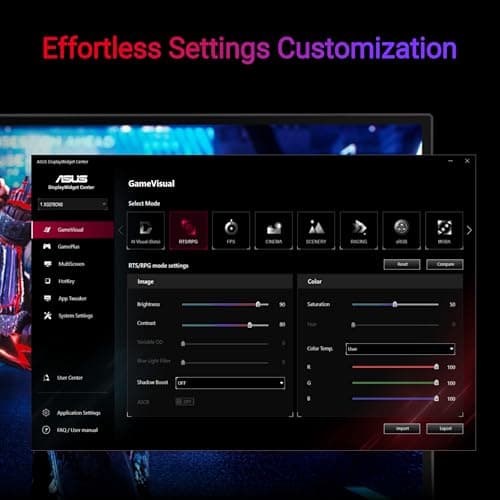 ASUS ROG Strix 27” 1080P USB-C Gaming Monitor (XG279CNS) - Full HD, IPS, 380Hz, 0.3ms, Extreme Low Motion Blur Sync, DisplayHDR™ 400, Tripod Socket, DisplayWidget Center, 3 yr Warranty 7