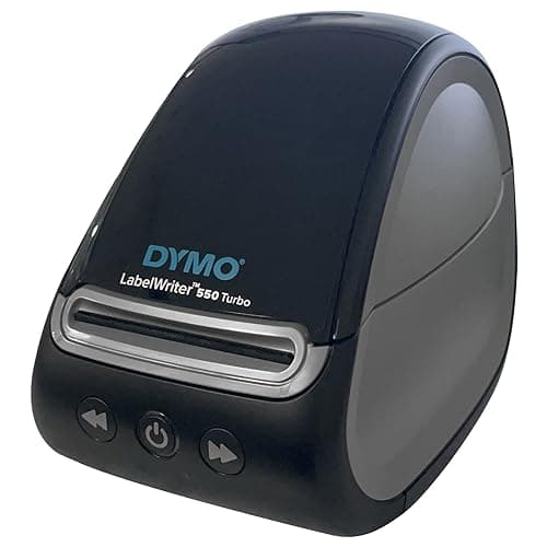 DYMO LabelWriter 550 Turbo Direct Thermal Label Maker - USB and LAN Connectivity Monochrome Label Printer - 300 dpi, Print up to 90 Labels Per Minute, Auto Label Recognition - BROAGE Printer_Cable