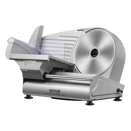 VEVOR Meat Slicer, 180W Electric Deli Food Slicer, 7.5 inch Meat Cutter with a Premium SUS420 Blade, 0-0.6 inch Adjustable Thickness, ETL Certified Food Slicer Machine for Home Use 9