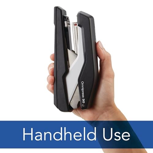 Swingline Stapler, Omnipress 30 Stapler, "Press Anywhere for Easier Use", 30 Sheet Capacity, Black/Gray (5000585A) 5