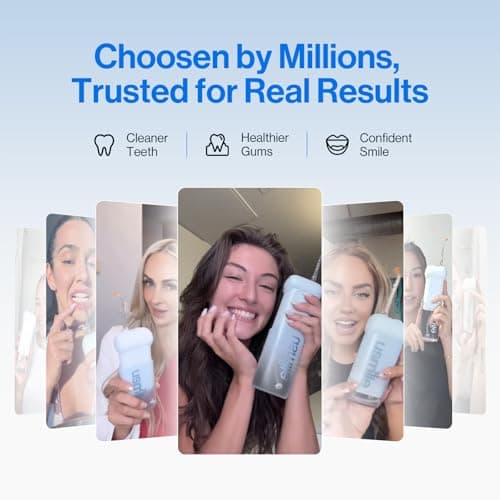 usmile C10 Portable Water Flosser – Travel-Friendly, 95-Day Battery, 4 Modes, 360° Nozzle, 180ml Tank, IPX7 Waterproof, Dentist-Recommended for Braces, Implants & Sensitive Gums (Blue) 5