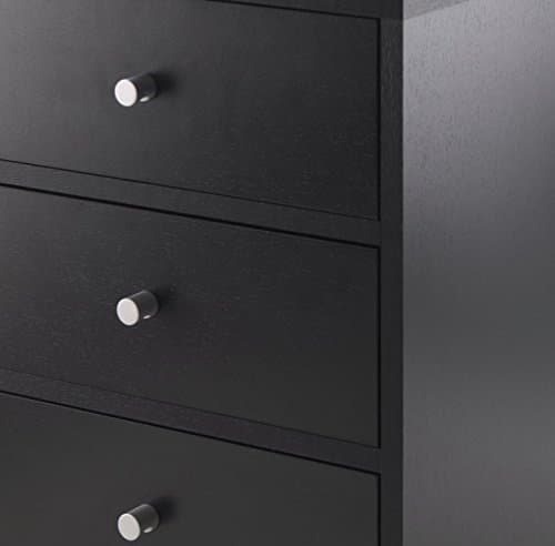 Winsome Daniel Accent Table/Nightstand with 3 Drawers, for Bedroom, Black 8