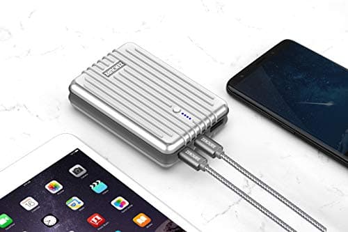 Zendure A3PD Power Bank 10000mah Durable 18W PD & QC 3.0 USB-C External Battery Charger with Dual USB Output (3A), Compact Portable Charger for iPhone, iPad, Nintendo Switch, Samsung - Silver 5