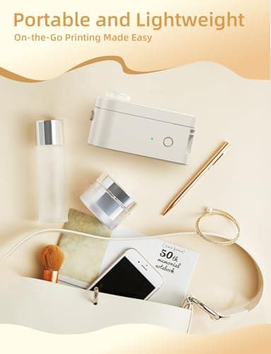 Makeid L1 Label Maker Machine with Tape - Portable & Rechargeable Label Makers Compatible with 9 12 16mm Waterproof Tape - Mini Bluetooth Labeler for Organizing Home Office School 8