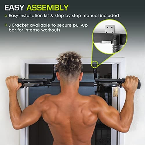ProsourceFit Multi-Grip Chin-Up/Pull-Up Bar, Heavy Duty Doorway Trainer for Home Gym 5