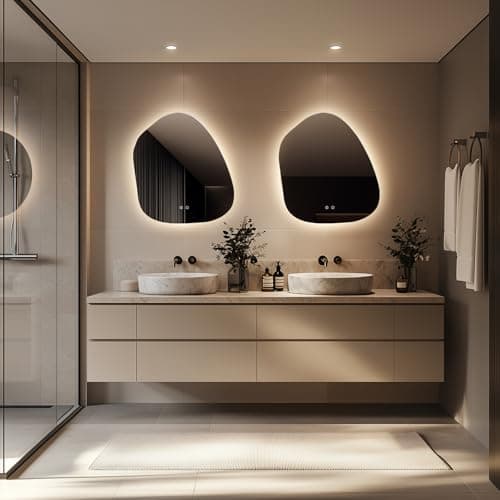 WallBeyond LED Bathroom Mirror with Lights, 22 x 24 Inch Led Bathroom Vanity Mirror for Wall, Anti Fog Mirror for Bathroom, 3 Colors and Dimmable Light, Horizontal/Vertical 6