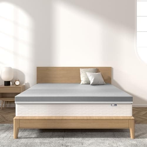 BedStory Extra Firm Mattress Topper Queen Size 3 Inch - Gel & Bamboo Charcoal Cooling Pad for Back Pain Relief - High Density Bed Topper, CertiPUR-US Certified 7