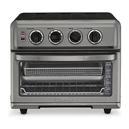Cuisinart Air Fryer Toaster Oven with Grill, 1800W 8-1 Air Fryer Oven with Bake, Convection Bake, Grill, Broil and Warm Options, Large Capacity, 60-Minute Timer, TOA-70BKS, Black SS