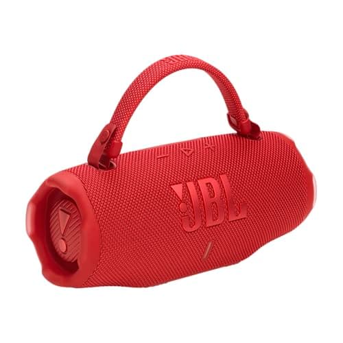 JBL Charge 6 - Portable Waterproof & Drop-Proof Bluetooth Speaker, Bold JBL Pro Sound with AI Boost, 28Hrs of Playtime, Built-in powerbank & Comes with a Sturdy/Removable Carrying Strap (Red) 7