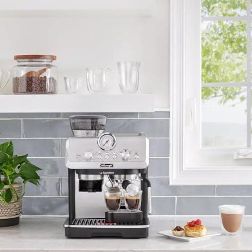 De'Longhi La Specialista Espresso Machine with Grinder, Milk Frother, 1450W, Barista Kit - Bean to Cup Coffee & Cappuccino Maker,Stainless Steel, Black 9