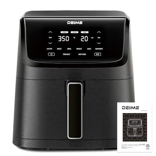 DEIME Air Fryer 7.2 QT 1700W Oilless Oven Healthy Cooker Air Fryers Large Capacity with 8 Presets, LCD Touch Screen, Customerizable Cooking, Non-Stick Basket (Black) 9