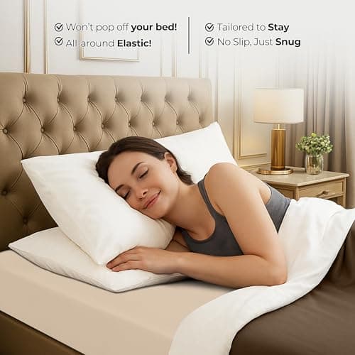 Utopia Bedding King Fitted Sheet - Bottom Sheet - Deep Pocket - Soft Microfiber - Shrinkage and Fade Resistant - Easy Care -1 Fitted Sheet Only (Beige) 8