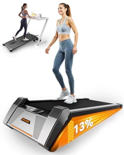 Walking Pad with Auto Incline, 13% BESTGOD Under Desk Treadmill for Home Office 265LBS Weight Capacity, 2.5HP Incline Walking Pad with Remote Control and LED Display