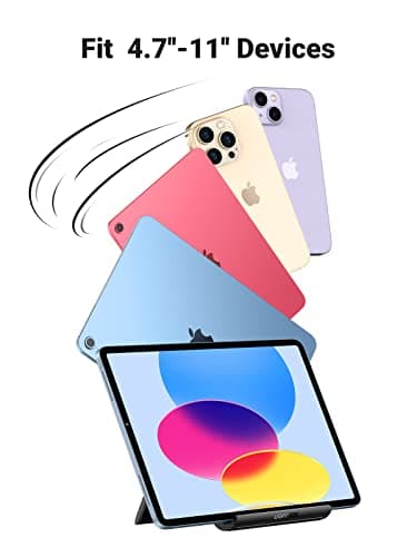 UGREEN Tablet Stand Holder Adjustable Portable Desktop Dock Office Compatible with iPad Pro 11 9.7 10.5 Air Mini 5 4 3 2 iPhone 17 16 15 14 13 12 Black 7
