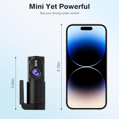 aquota Dash Cam Front- 1080P FHD Front Dash Camera for Cars with APP Free 32GB Card|Night Vision|Loop Recording|G-Sensor|WDR|24H Parking Monitor|Type C 6