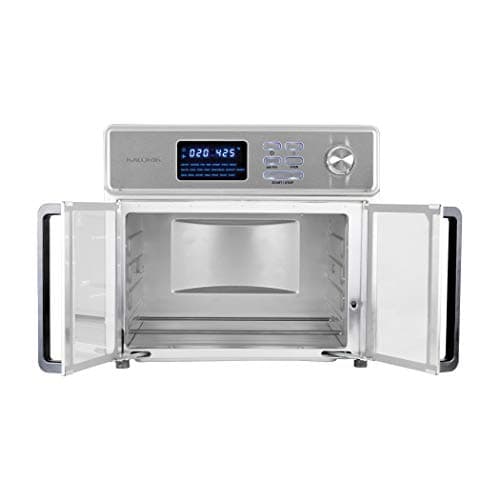 Kalorik 26 QT Digital Maxx Air Fryer Oven with 7 Accessories, Roaster, Broiler, Rotisserie, Dehydrator, Oven, Toaster, Pizza Oven and Slow Cooker. Includes Cookbook. Sears up to 500⁰F. Extra Large Capacity, All in One Appliance. Stainless Steel. AFO 47269 SS 7