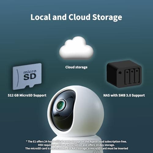 Aqara 2K Indoor Security Camera E1, Pan & Tilt, HomeKit Secure Video Indoor Camera, Two-Way Audio, Night Vision, Person Tracking, Wi-Fi 6, Plug-in Cam Supports HomeKit, Alexa and IFTTT 5