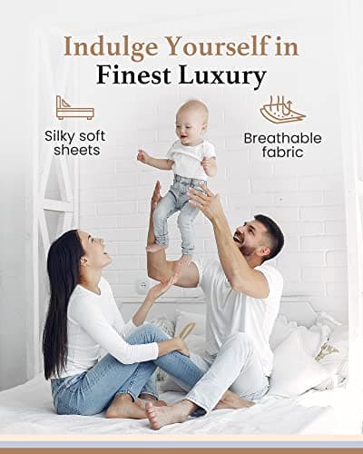 Good Sleep Bedding King Size Soft 800 TC Egyptian Cotton Fitted Sheet with 16 Inch Deep Pocket - Luxury White 5