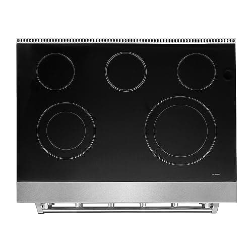 KOSTCH 30 inch Professional Electric Range with 5 Heating Elements Cooktop, 4.55 Cu. Ft. Convection Oven Capacity, Smooth Glass Top, in Stainless Steel, KOS-30RE06H (White) 5