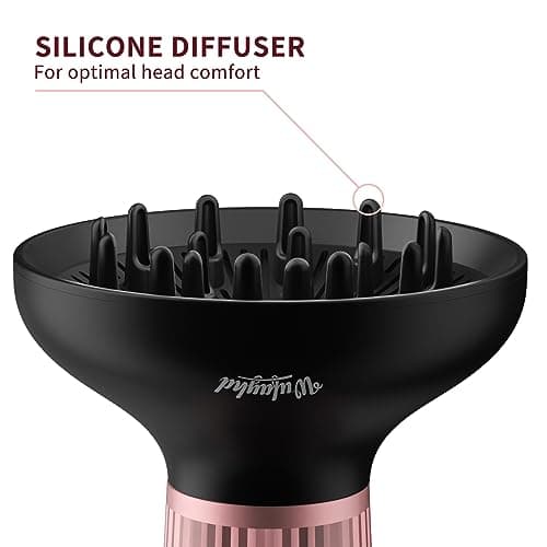 WUFAYHD Diffuser Hair Dryer for Curly Hair: Professional 2 in 1 Diffuser & Hair Dryers with Ionic & Ceramic Technology for Wavy Hair Enhances Curls and Waves While Reducing Frizz, Gifts for Women 9