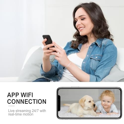 aidowocam Security Camera Wireless Indoor，Long Battery Life, Motion Detection,Remote Viewing,Wireless Camera for Pet/Baby/Nanny Surveillance 6