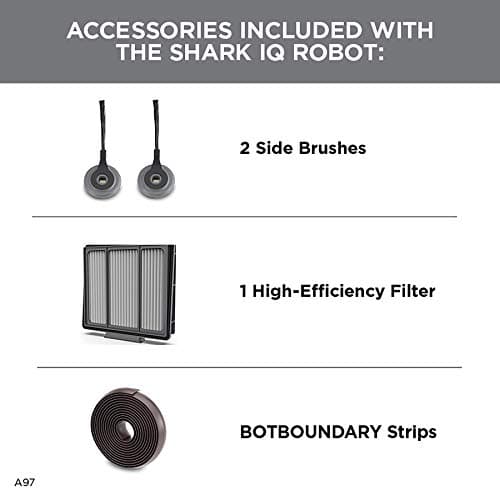 Shark IQ Robot Vacuum AV970 Self Cleaning Brushroll, Advanced Navigation, Perfect for Pet Hair, Works with Alexa, Wi Fi, xl dust bin, A black finish 9