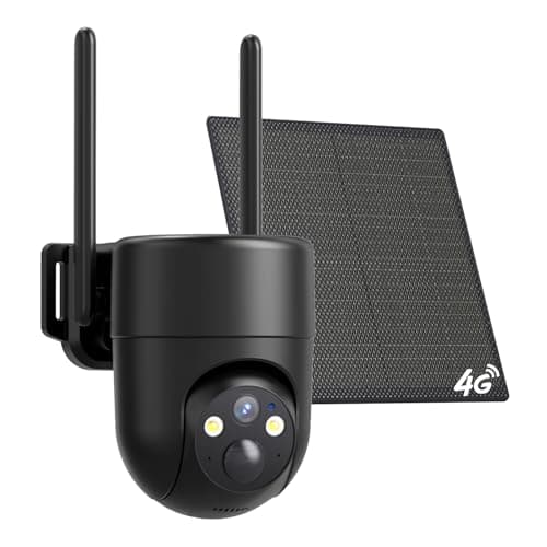 ELYSOO 4G LTE Cellular Security Camera, No WiFi Security Camera Outdoor Wireless with 360°Full View, Unlimited Data Plan, 2K Color Night Vision, Motion Alert, Built in SIM Card