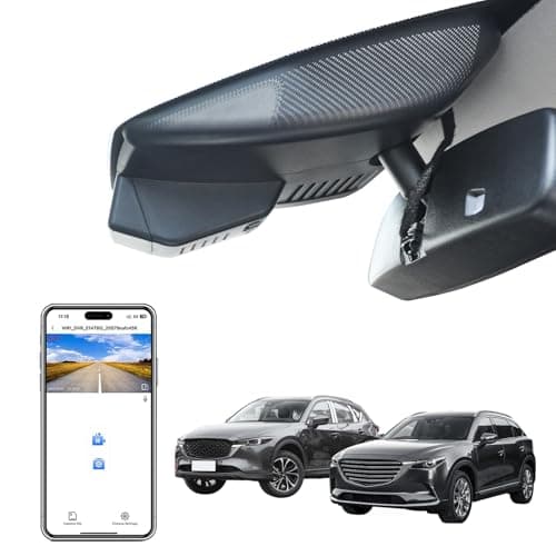 Mangoal 4K Dash Cam Custom fit for Mazda CX5 2019-2025 & CX-9 2020-2024 2.5S Select Preferred Carbon Edition Plus Turbo Signature Touring Signature Grand Touring Sport, WiFi & App, 64GB Card