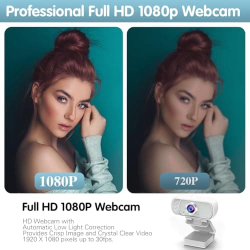 usb c webcam 1080P Webcam,Live Streaming Web Camera with Stereo Microphone, Desktop or Laptop USB Webcam 110 Degree View Angle, HD Web cam for Switch 2,Video Calling, Recording, Conferencing, Gaming 6