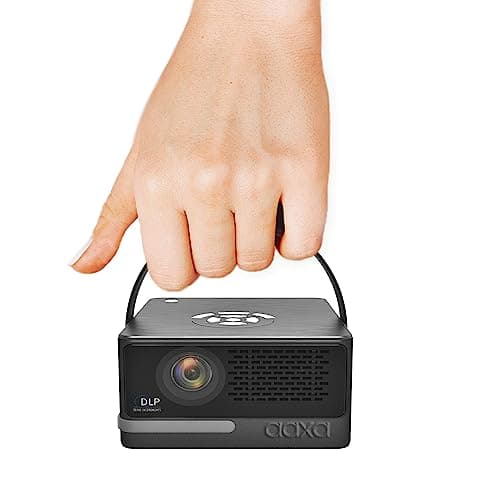 [6 Hr Battery] Worlds Brightest LED Battery Projector AAXA P6 Ultimate Smart Projector, USBC Video, 20000mah, WiFi 6 BT 5.4, Direct Smartphone Mirroring, Portable Mini Projector, 1080p