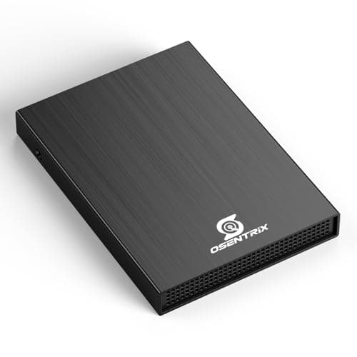 OSENTRiX O2-BK 2TB USB 3.0 Pocket-Size Portable External Hard Drive (for Windows, MacOS, Xbox, PS)