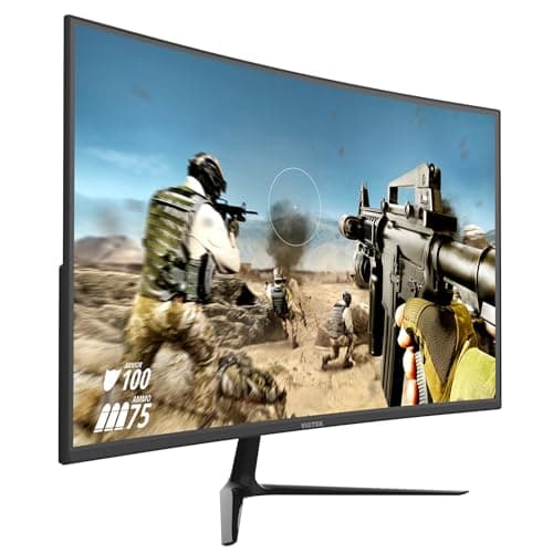 Viotek GNV27CB 165hz 27-Inch Curved Gaming Monitor | 1920x1080p w/ 3,000:1 Contrast | FreeSync | 1x DP, 1x HDMI, Speakers | VESA | 3 Years Zero Dead Pixels
