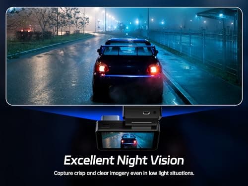 Pelsee P3 4K Dash Cam Front and Rear, 64GB SD Card, 4K+1080P Dual Dash Camera for Cars with Wi-Fi, GPS, ADAS, BSD, LCA, 3’’ IPS Display Car Camera, APP & Voice Control, Night Vision, 24H Parking Mode 5