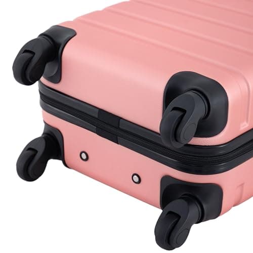 Travelers Club Harper Luggage, Rose Gold, 22-Inch Carry-On 7